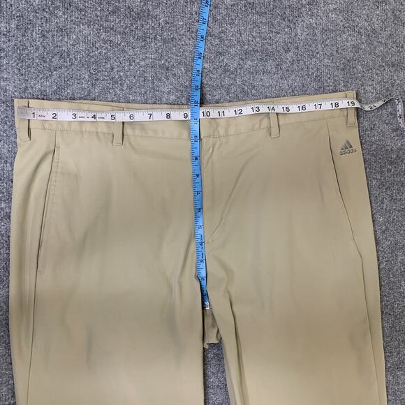 Adidas Pants Mens 38 Tan PureMotion Performance Golf Chino Lightweight Fabric - Picture 3 of 11